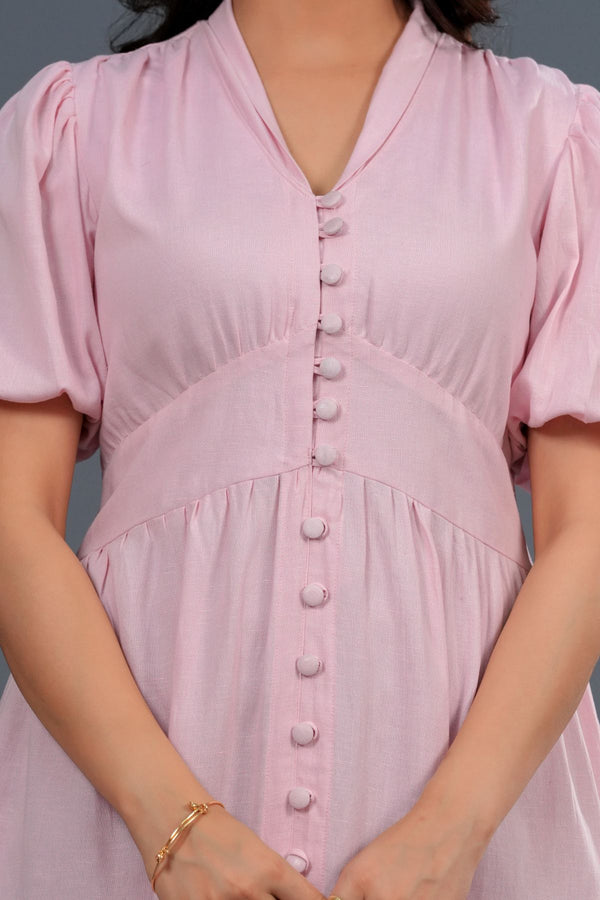 Button Down Tiered Maxi Dress