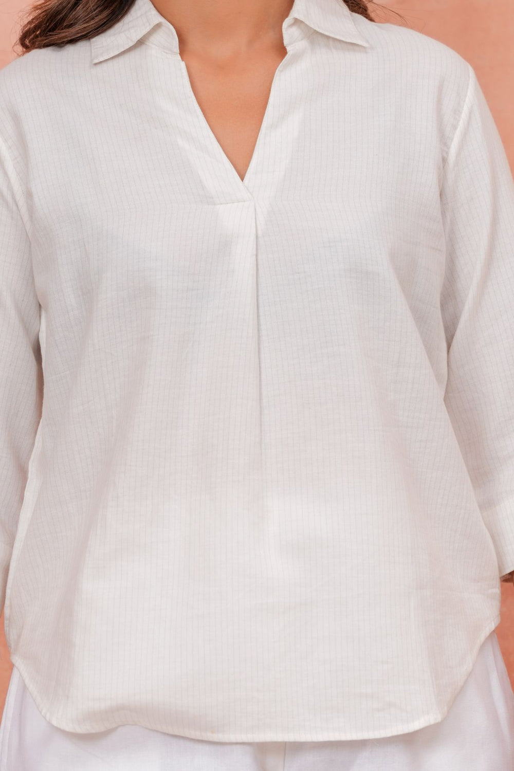 Pinstripes Cotton Tunic